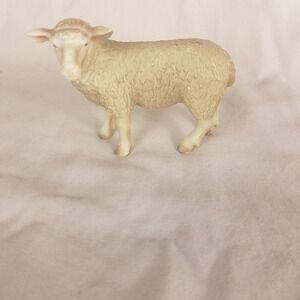 Schleich Sheep Figurine 2003 Realistic Farm World Animal Toy Cream Tan 13267